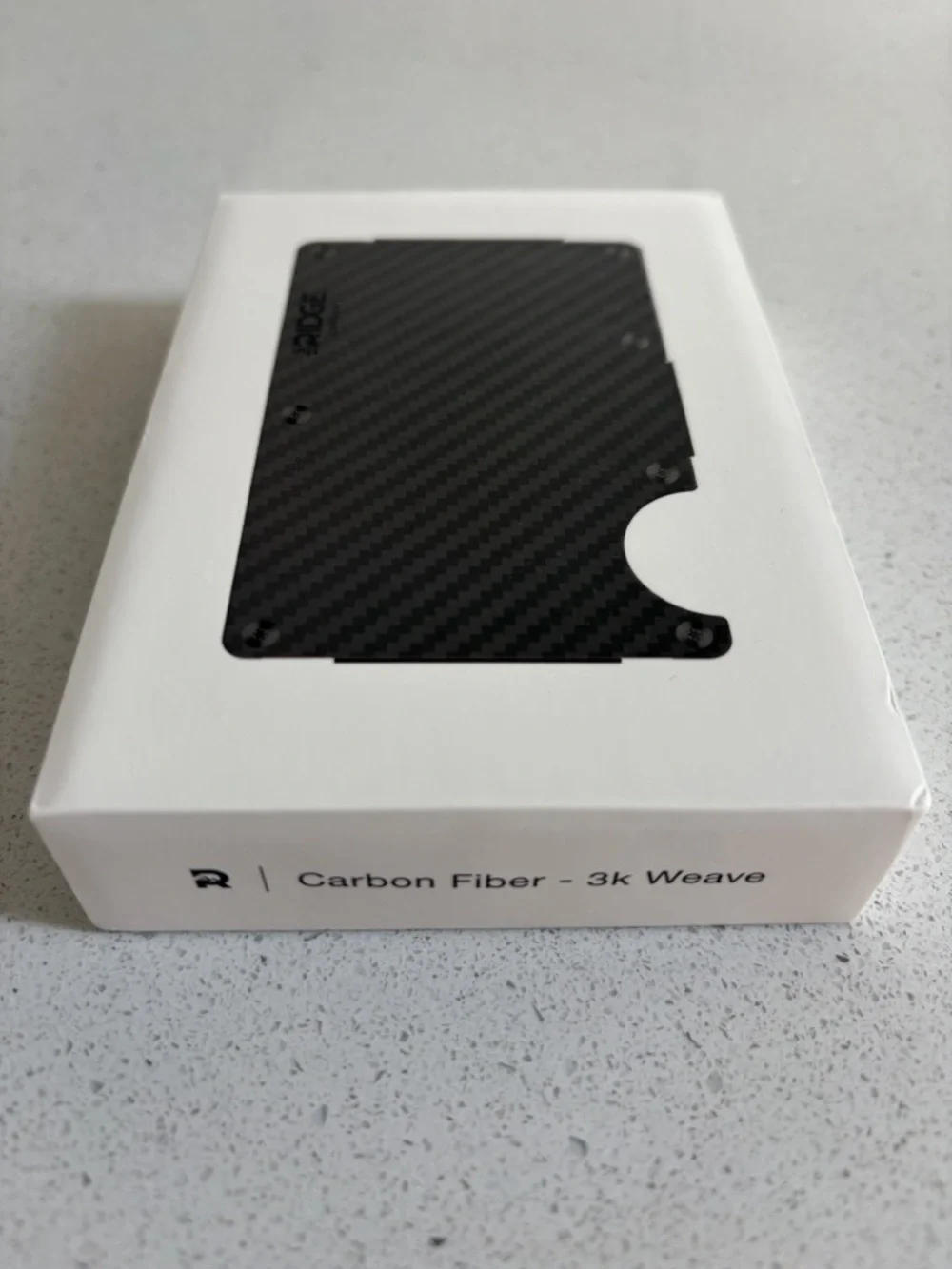 Ridge Carbon Fiber Money Clip Wallet - Black